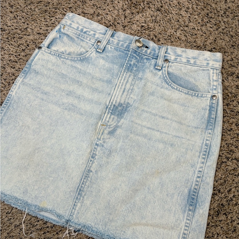 Light Blue Denim Skirt